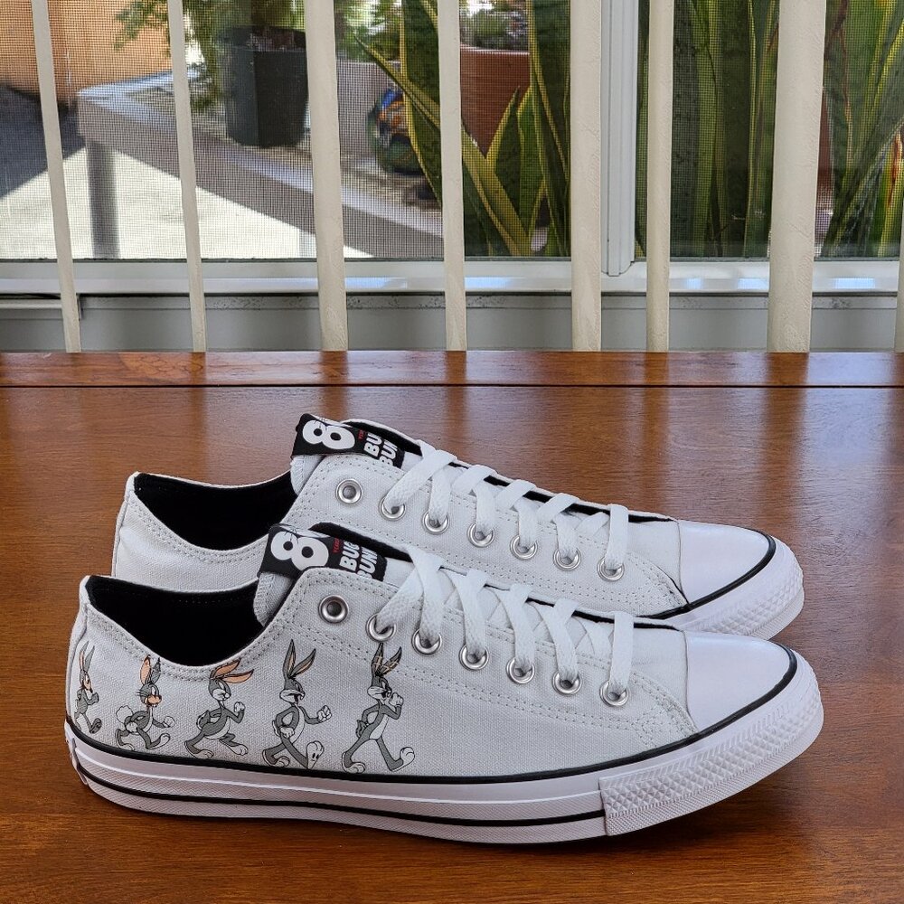Converse x Bugs Bunny 80 Years CTAS Ox 169226F Grey/White/Black Multi Sizes Mens - Picture 2 of 14